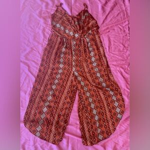 Orange Boho Pattern Cato Jumpsuit size 18/20